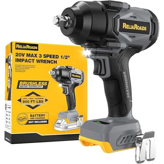 Cordless Impact Wrench 900 ft-lbs 1/2 inch Brushless