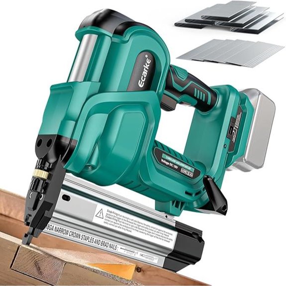 Ecarke Cordless Brad Nailer & Stapler for DIY Projects