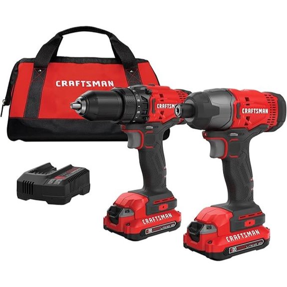 Craftsman V20 MAX Cordless Drill & Impact Driver Kit