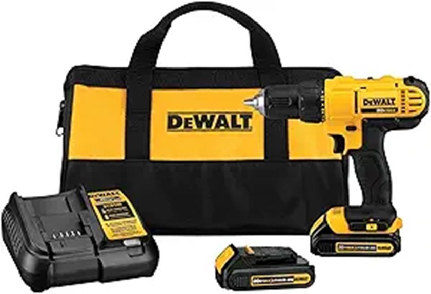 DEWALT 20V Cordless Drill Set with Batteries