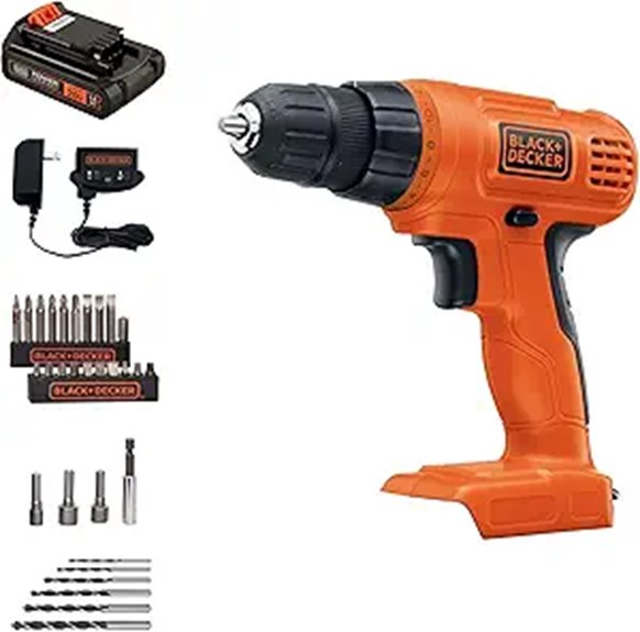 BLACK+DECKER 20V MAX Cordless Drill & Bit Set