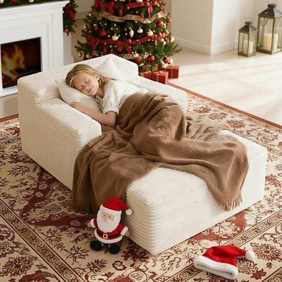 45 Corduroy Lounge Chair and Sleeper Sofa