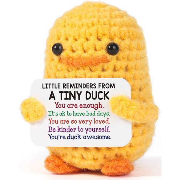 MBL Inspirational Crochet Duck - Cheer & Support