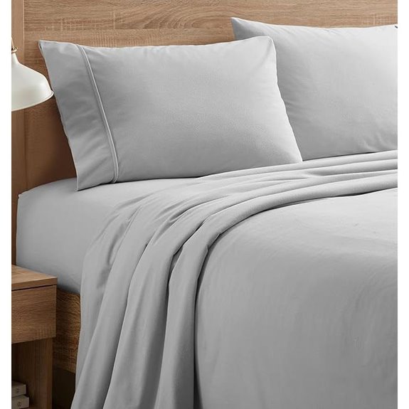 Queen Flannel Sheets Set with Deep Pockets and Straps