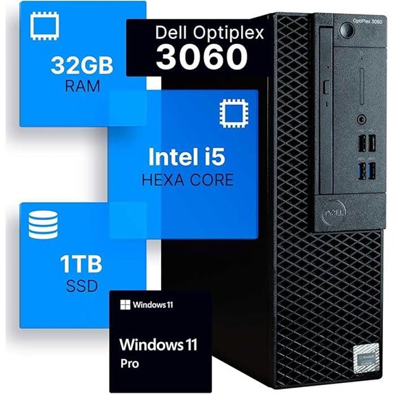 Dell Optiplex 3060 Desktop with i5 32GB RAM SSD