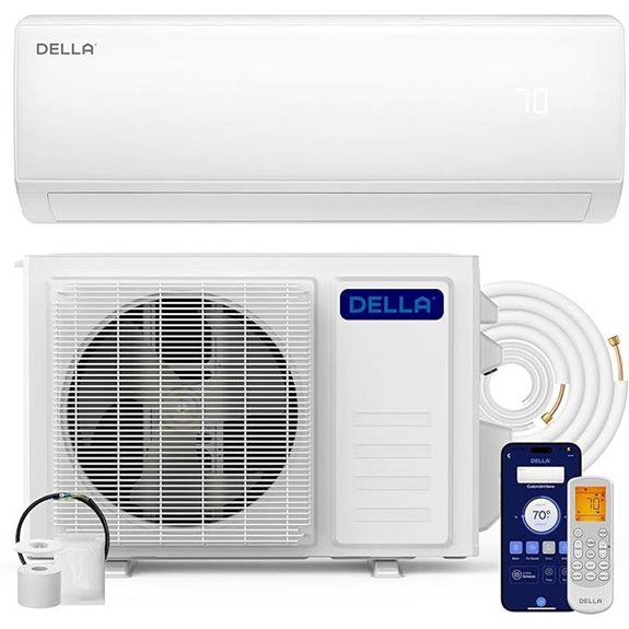DELLA 11500 BTU Mini Split AC & Heat Pump