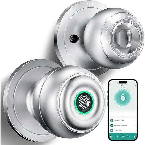 Smart Fingerprint Door Lock with App & Key