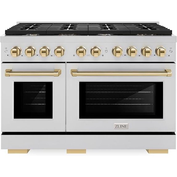 ZLINE Autograph 48 Double Oven Gas Range