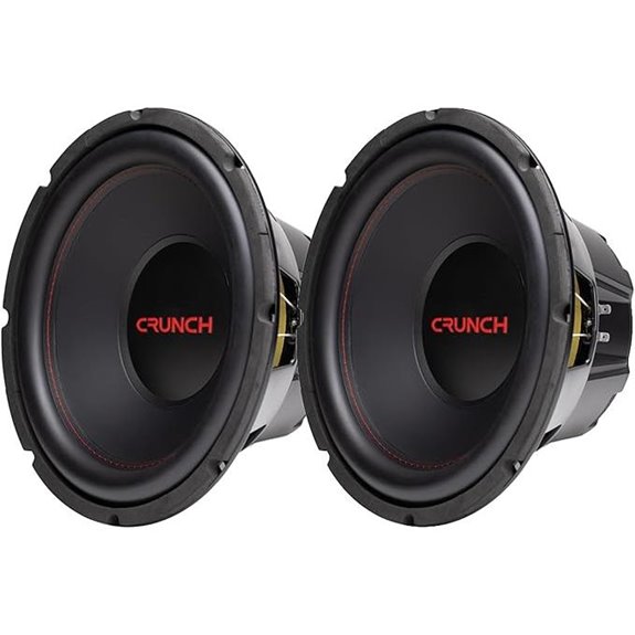 Crunch 12-Inch 800W RMS Dual Voice Coil Subwoofers (2 Pack)