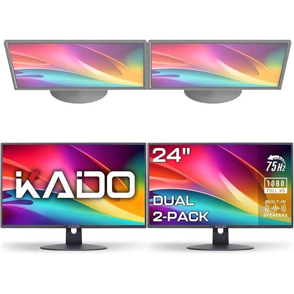 Kado Dual Monitor 24 HDMI VESA Mount (2-Pack)