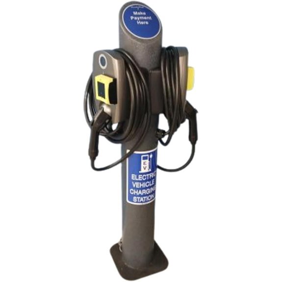 Commercial Level 2 Dual EV Charger with Payment System
