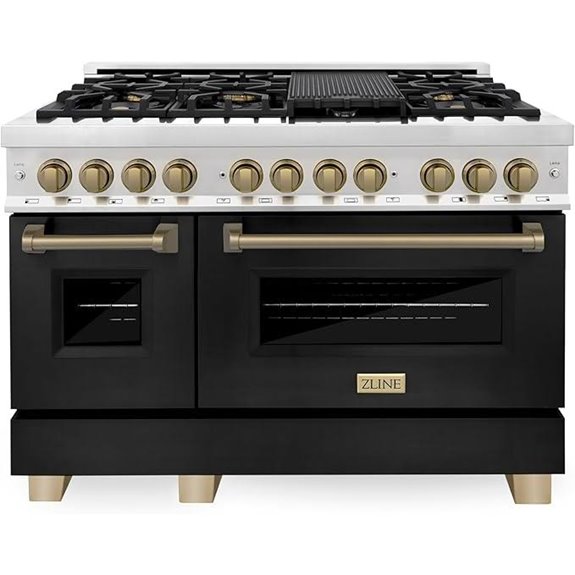 ZLINE Autograph 48 Dual Fuel Range with Ovens
