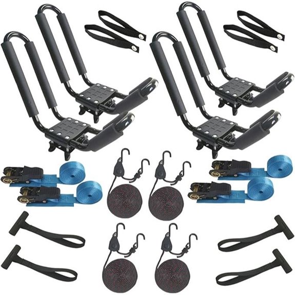 2-Pack Kayak Roof Rack Carrier with Straps