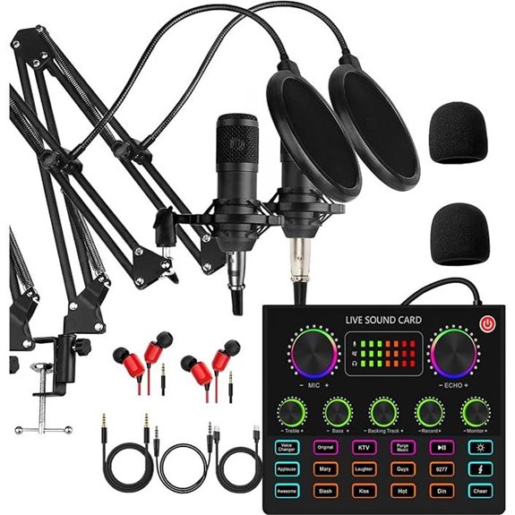 Podcast Equipment Bundle for 2 Voice Changer Microphones