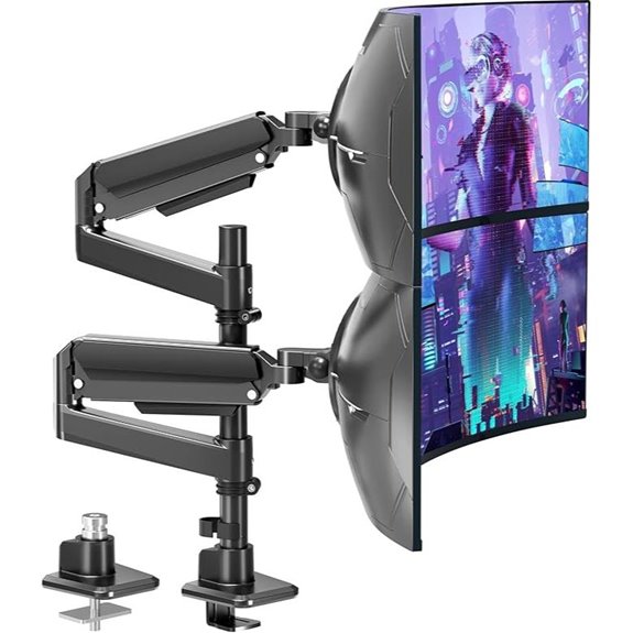 Mountup Dual Monitor Stand for 32-49 Inch Screens