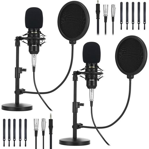 Sherr 2 Pack XLR Condenser Microphone Kit