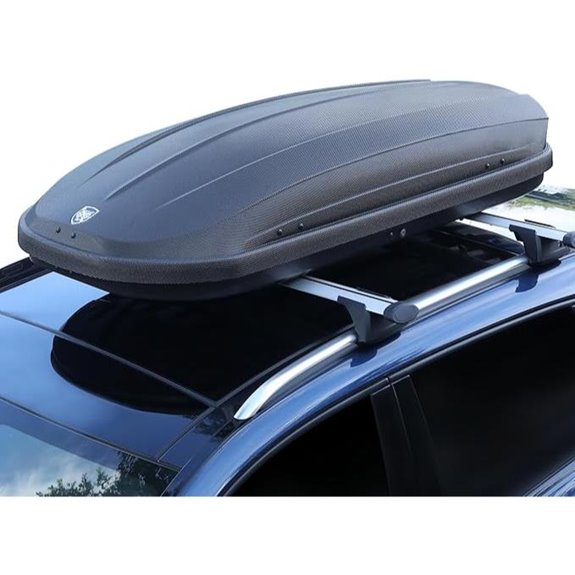 Rooftop Cargo Box with Dual-Side Opening and Keys