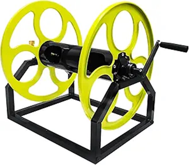 Heavy Duty Garden Hose Reel with Crank Handle