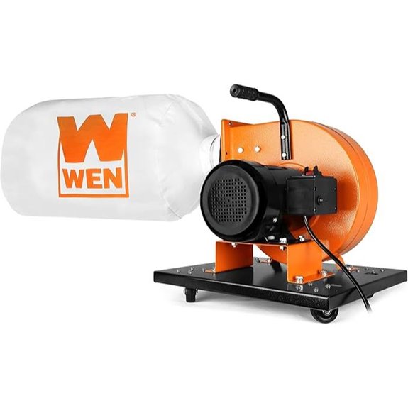 WEN Dust Collector with 15-Gallon Bag and Mobile Base