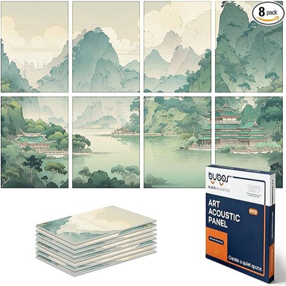 BUBOS 8 Pack Acoustic Soundproof Wall Panels
