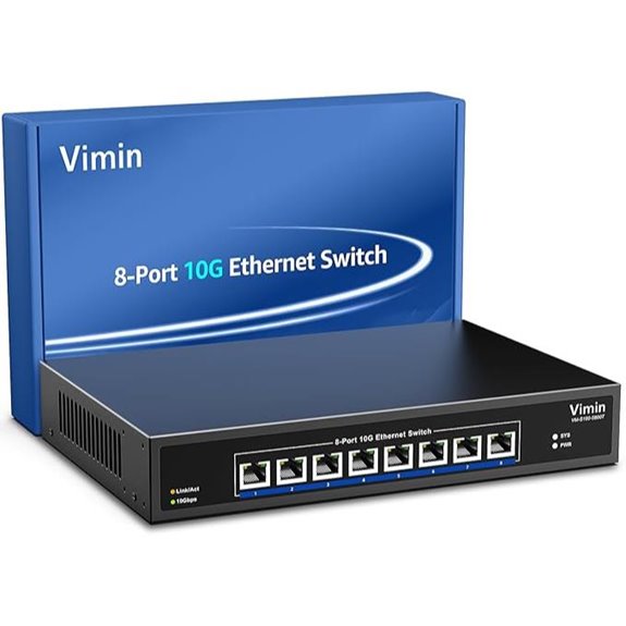 8-Port 10G Ethernet Switch with 160Gbps Capacity