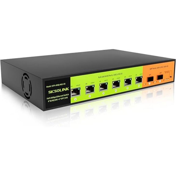 10GbE 8-Port Unmanaged Network Switch