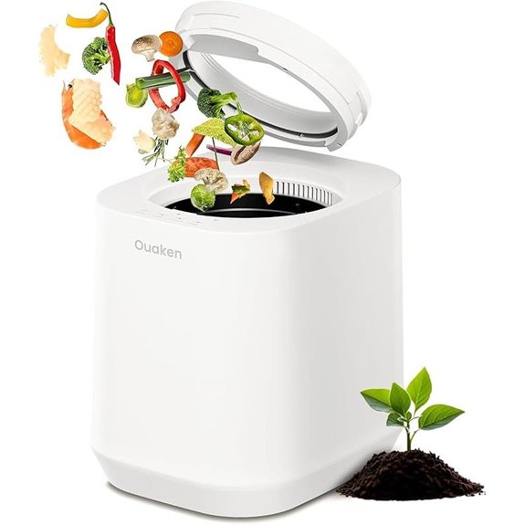 4L Electric Kitchen Compost Bin with Odorless Auto-Cleaning