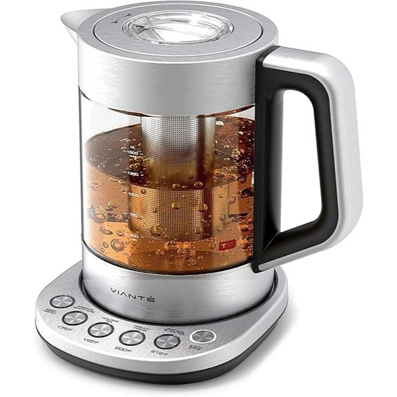 Vianté Electric Tea Kettle with Infuser and Control