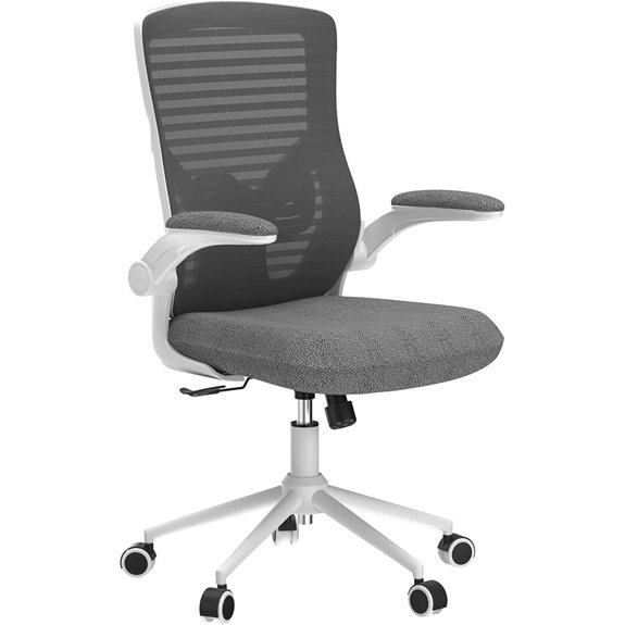 Ergonomic Office Chair with Lumbar Support and Padded Armrests