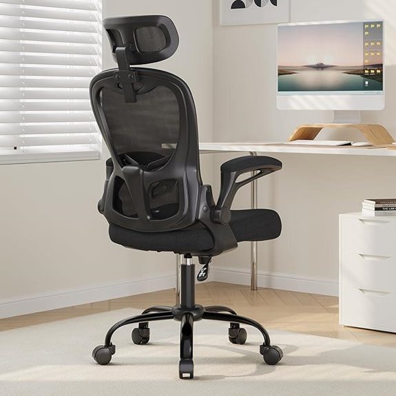 Ergonomic Office Chair with Lumbar Support and Swivel