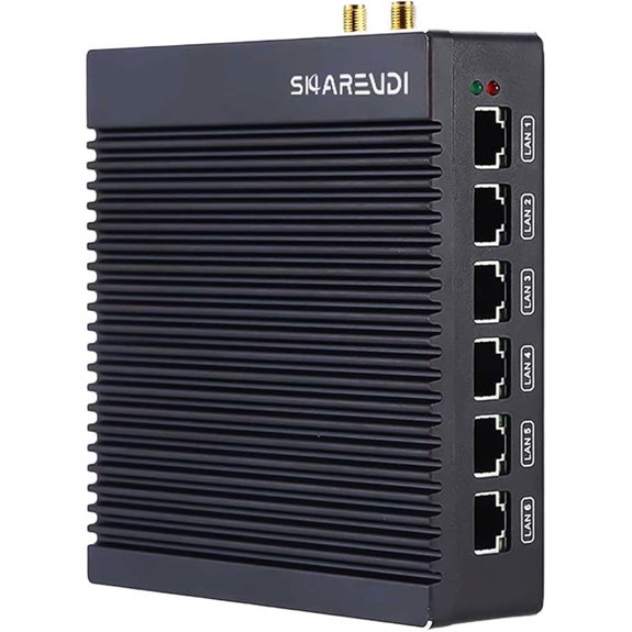 Fanless Micro Firewall Router with 8GB RAM and Wi-Fi