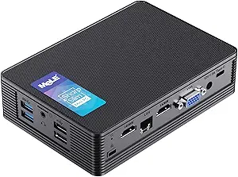 MeLE Fanless Mini PC with 16GB RAM and 512GB SSD