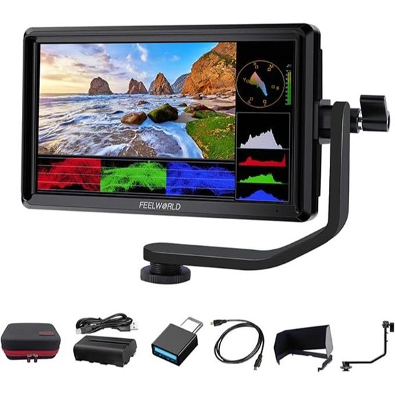 FEELWORLD S55 V3 6 DSLR Camera Monitor Bundle