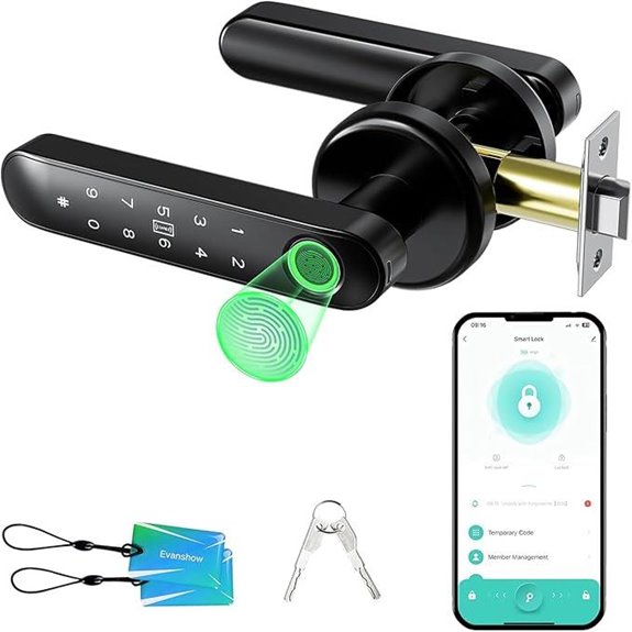 Biometric Keyless Door Lock with Fingerprint & App