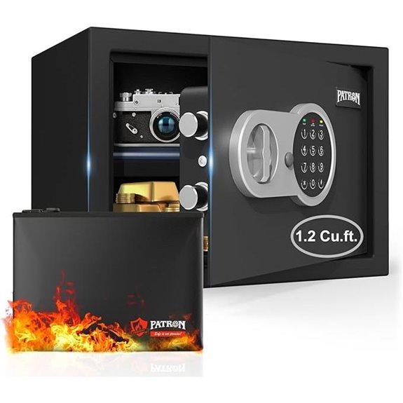 Patron Fireproof Safe with Digital Keypad 1.2 Cu.ft