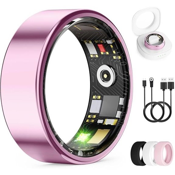 Smart Fitness Ring with Heart Rate & Sleep Tracking