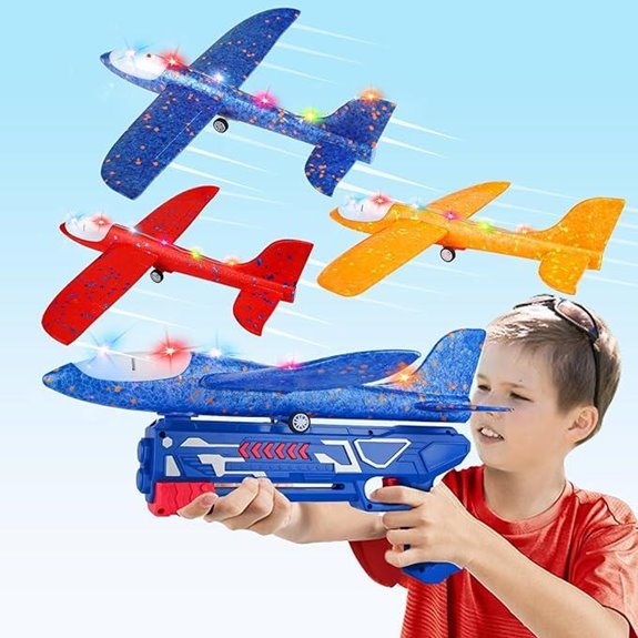 3 Pack Foam Glider Toys for Kids Outdoor Flights