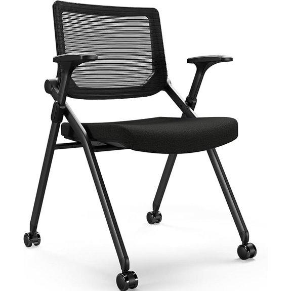 FYLICA Foldable Office Chair with PU Wheels