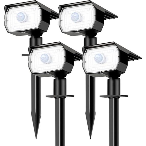 Nipify Solar Motion Sensor Spotlights (4-Pack)