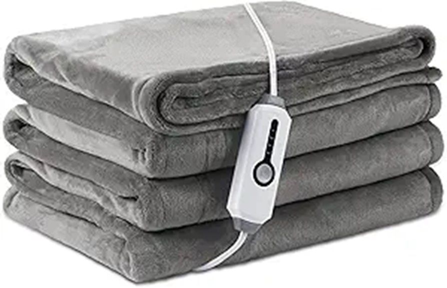 Electric Heated Blanket Full Size with Overheat Protection