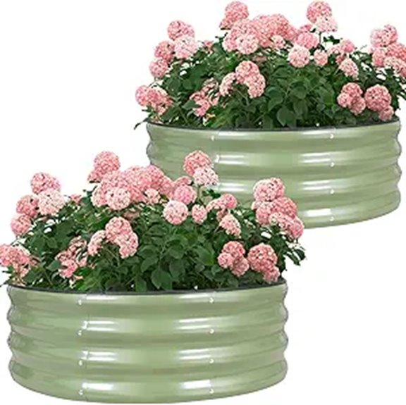 Galvanized Raised Garden Bed 2-Pack (3x3x1FT)