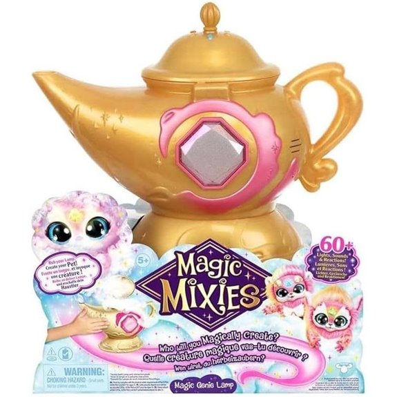 Magic Mixies Genie Lamp with Reactions & Pink Plush Toy