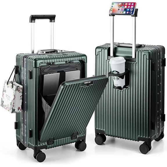 MRPLUM Hardside Spinner Luggage with USB & TSA Lock
