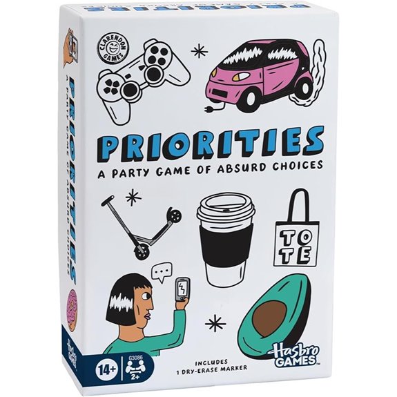 Hasbro Priorities Party Card Game for Teens and Adults