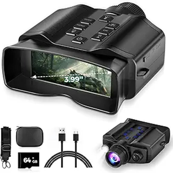 Night Vision Goggles with 3.99 HD Screen & 64GB Card
