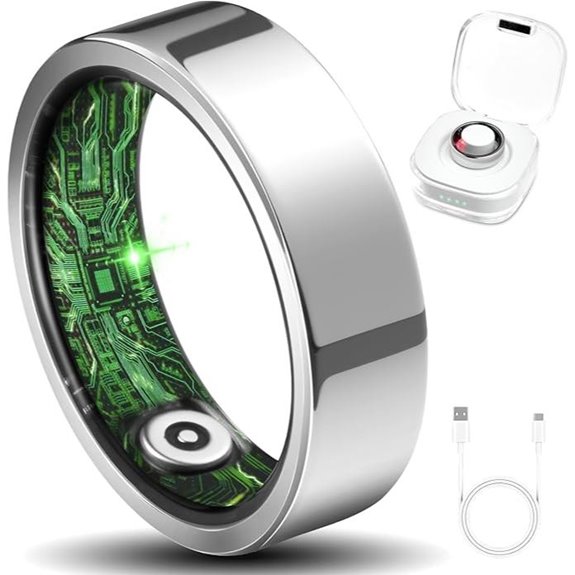 Smart Fitness Ring with Heart Rate & Blood Oxygen