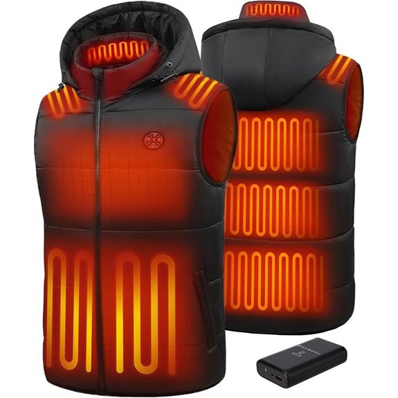 Men Heated Vest with 16,000mAh Battery Pack