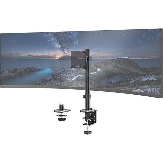 Heavy Duty Adjustable Monitor Arm for Up to 49-Inch Screens