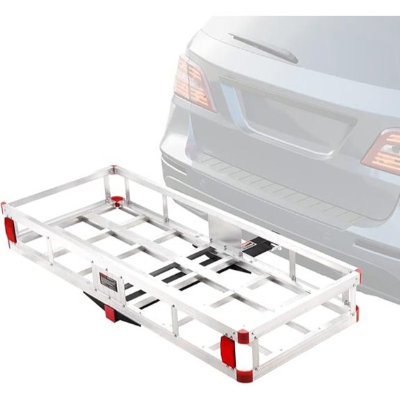 VEVOR Hitch Cargo Carrier 500lb Aluminum Basket