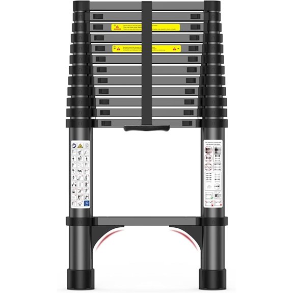 12.5FT Heavy-Duty Telescoping Aluminum Ladder
